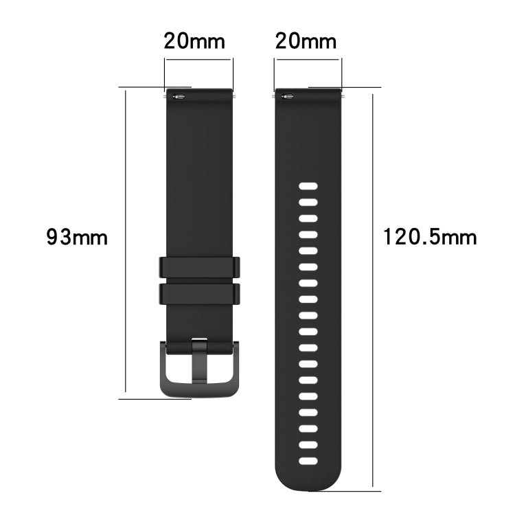 For Amazfit pop 20mm Carbon Fiber Striped Silicone Watch Band(White) - Watch Bands by buy2fix | Online Shopping UK | buy2fix