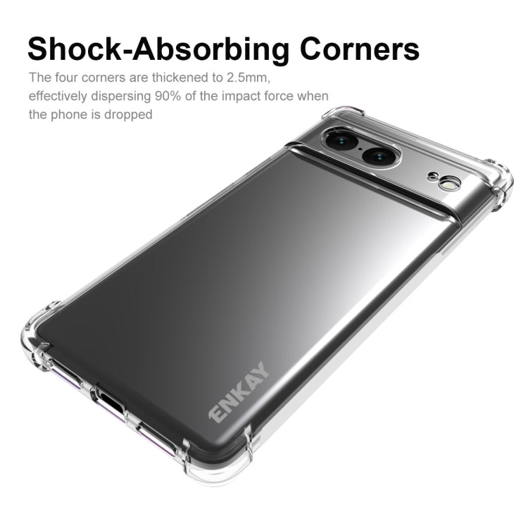 For Google Pixel 7 ENKAY Clear TPU Shockproof Case - Google Cases by ENKAY | Online Shopping UK | buy2fix