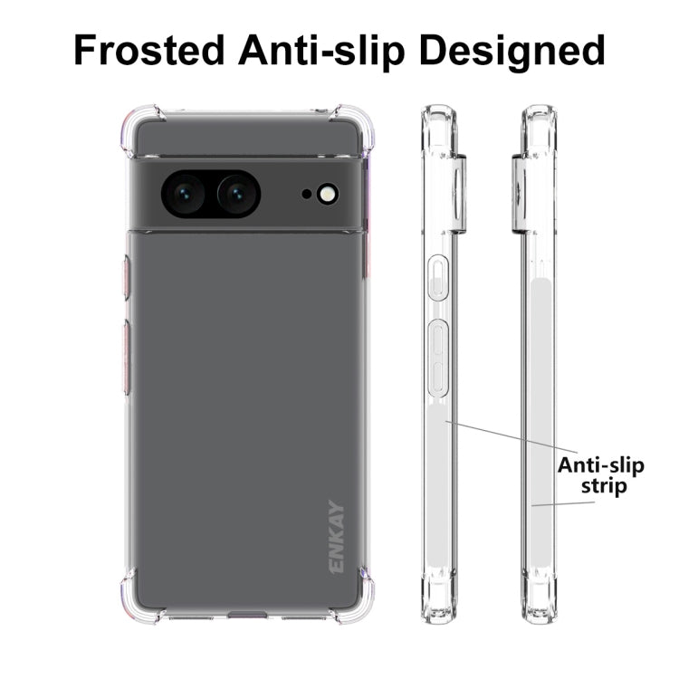 For Google Pixel 7 ENKAY Clear TPU Shockproof Case - Google Cases by ENKAY | Online Shopping UK | buy2fix