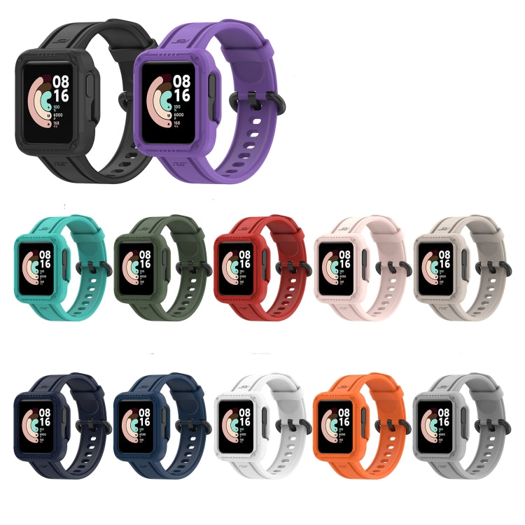 For Xiaomi Mi Watch Lite Silicone Solid Color Watch Band(Water Duck) - Watch Bands by buy2fix | Online Shopping UK | buy2fix
