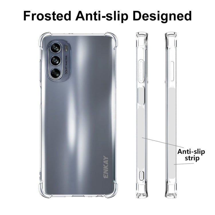 For Motorola Moto G62 5G ENKAY Transparent TPU Shockproof Phone Case - Motorola Cases by ENKAY | Online Shopping UK | buy2fix