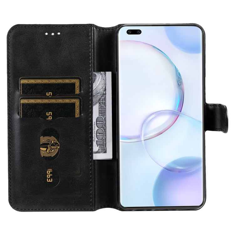 For Honor 50 Pro / Huawei Nova 9 Pro JUNSUNMAY  Calf Texture Leather Phone Case(Black) - Honor Cases by JUNSUNMAY | Online Shopping UK | buy2fix