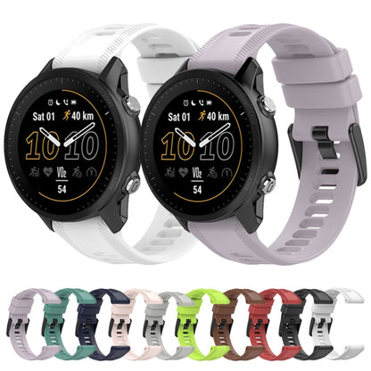 For Garmin Fenix 6 Pro GPS 22mm Solid Color Silicone Watch Band(White) - Watch Bands by buy2fix | Online Shopping UK | buy2fix