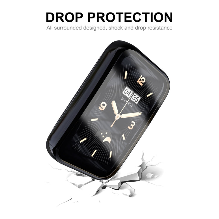For Xiaomi Mi Band 7 Pro ENKAY Hat-Prince Full Coverage Electroplated TPU Screen Protection Case(Cold Grey) - Watch Cases by ENKAY | Online Shopping UK | buy2fix