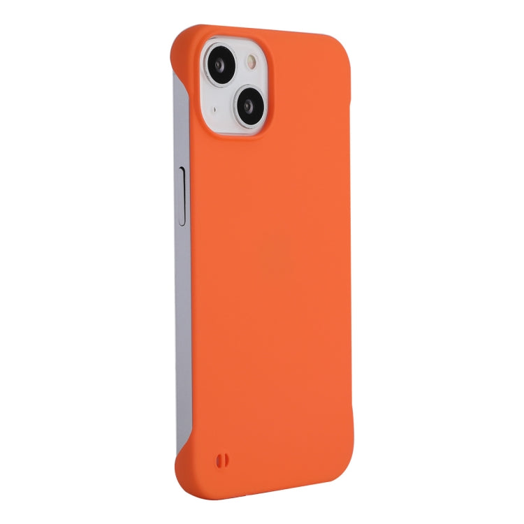 For iPhone 14 Plus ENKAY Matte Frameless PC Phone Case(Orange) - iPhone 14 Plus Cases by ENKAY | Online Shopping UK | buy2fix