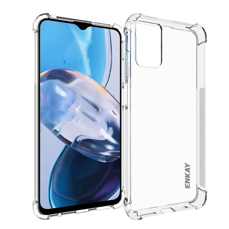 For Motorola Moto E22 4G ENKAY Clear TPU Shockproof Phone Case - Motorola Cases by ENKAY | Online Shopping UK | buy2fix