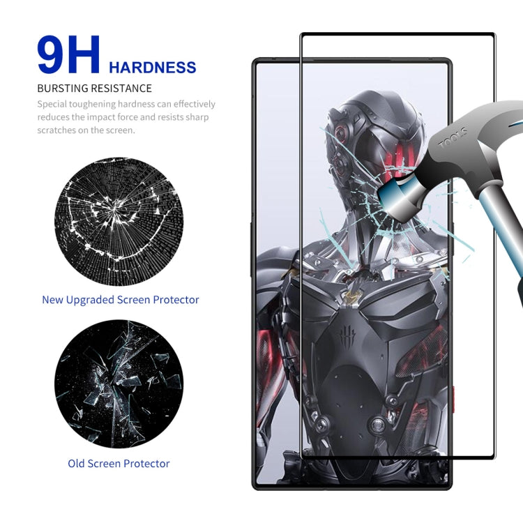 For ZTE Nubia Red Magic 8 Pro / 8 Pro+ ENKAY Hat-Prince Full Glue 0.26mm 9H 2.5D Tempered Glass Full Film - ZTE Tempered Glass by ENKAY | Online Shopping UK | buy2fix