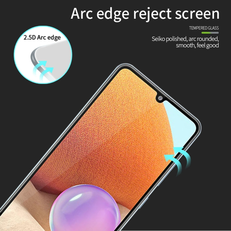 For Samsung Galaxy A34 5G MOFI 9H 2.5D Full Screen Tempered Glass Film(Black) - Galaxy Tempered Glass by MOFI | Online Shopping UK | buy2fix