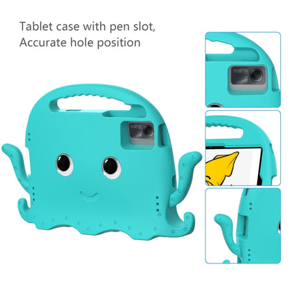 For Lenovo Tab M11 /Xiaoxin Pad 11 2024 Octopus Style EVA Hybrid PC Shockproof Tablet Case with Strap(Glacial Green) - Lenovo by buy2fix | Online Shopping UK | buy2fix