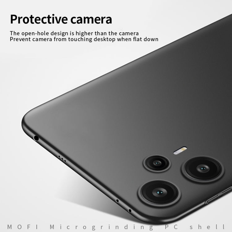 For Xiaomi Redmi Note 12 Turbo 5G MOFI Micro-Frosted PC Ultra-thin Hard Phone Case(Black) - Xiaomi Cases by MOFI | Online Shopping UK | buy2fix