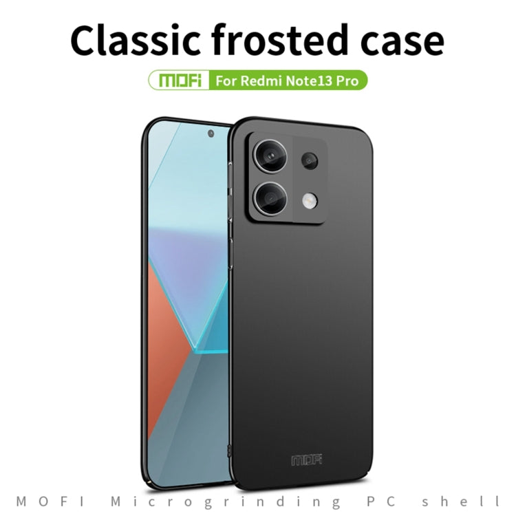 For Redmi Note 13 Pro 5G MOFI Micro-Frosted PC Ultra-thin Hard Phone Case(Red) - Note 13 Pro Cases by MOFI | Online Shopping UK | buy2fix