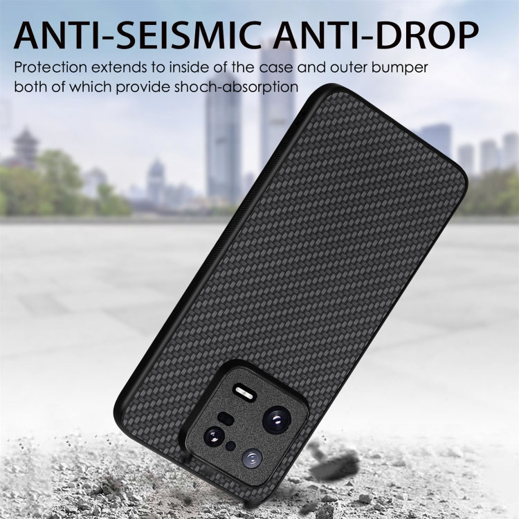 For Redmi Note 11T Pro 5G Carbon Fiber Texture Leather Back Cover Phone Case(Khaki) - Xiaomi Cases by buy2fix | Online Shopping UK | buy2fix