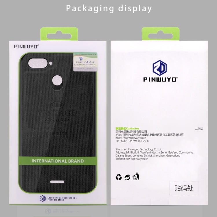 PINWUYO Shockproof Waterproof Full Coverage PC + TPU + Skin Protective Case for Xiaomi Redmi 6(Blue) - Xiaomi Cases by PINWUYO | Online Shopping UK | buy2fix