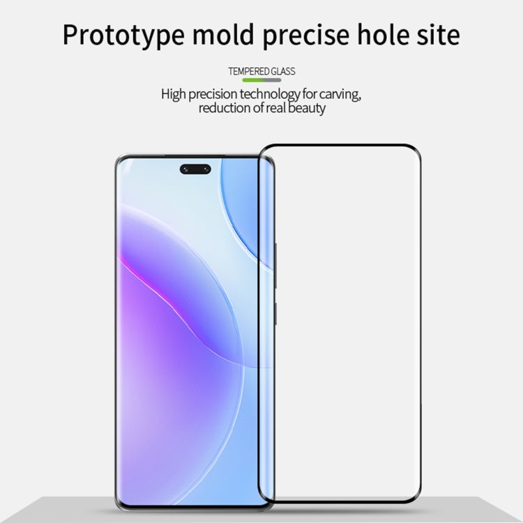 For Honor 90 Pro MOFI 9H 3D Hot Bending Tempered Glass Film(Black) - Honor Tempered Glass by MOFI | Online Shopping UK | buy2fix