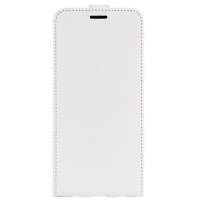 For iPhone 16 R64 Texture Single Vertical Flip Leather Phone Case(White) - iPhone 16 Cases by buy2fix | Online Shopping UK | buy2fix