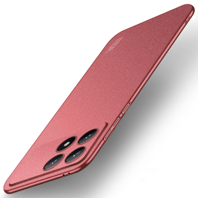 For Xiaomi Redmi K70 / K70 Pro MOFI Fandun Series Frosted PC Ultra-thin All-inclusive Phone Case(Red) - K70 Pro Cases by MOFI | Online Shopping UK | buy2fix