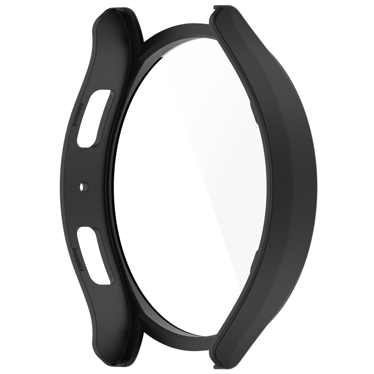 For Samsung Galaxy Watch6 40mm PC + Tempered Film Integrated Watch Protective Case(Black) - Watch Cases by buy2fix | Online Shopping UK | buy2fix