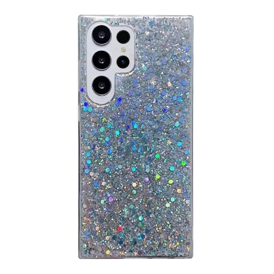 For Samsung Galaxy S24 Ultra 5G Glitter Sequins Epoxy TPU Phone Case(Silver) - Galaxy S24 Ultra 5G Cases by buy2fix | Online Shopping UK | buy2fix