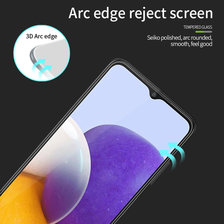 For Samsung Galaxy A25 MOFI 9H 3D Explosion-proof Curved Tempered Glass Film(Black) - Galaxy Tempered Glass by MOFI | Online Shopping UK | buy2fix
