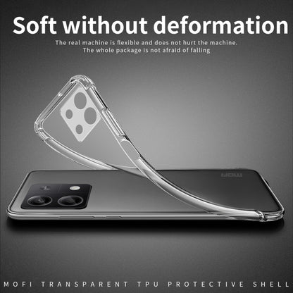 For Xiaomi Redmi Note 13 MOFI Ming Series Ultra-thin TPU Phone Case(Transparent) - Note 13 Cases by MOFI | Online Shopping UK | buy2fix