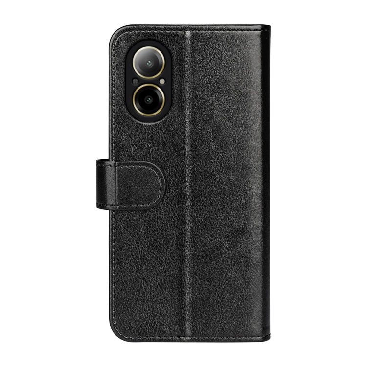 For Realme C67 4G R64 Texture Horizontal Flip Leather Phone Case(Black) - C67 Cases by buy2fix | Online Shopping UK | buy2fix