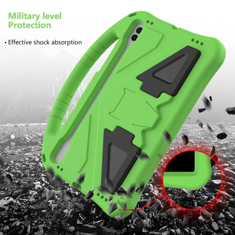 For Samsung Galaxy Tab S8 EVA Shockproof Tablet Case with Holder(Green) - Galaxy Tab S8 Cases by buy2fix | Online Shopping UK | buy2fix