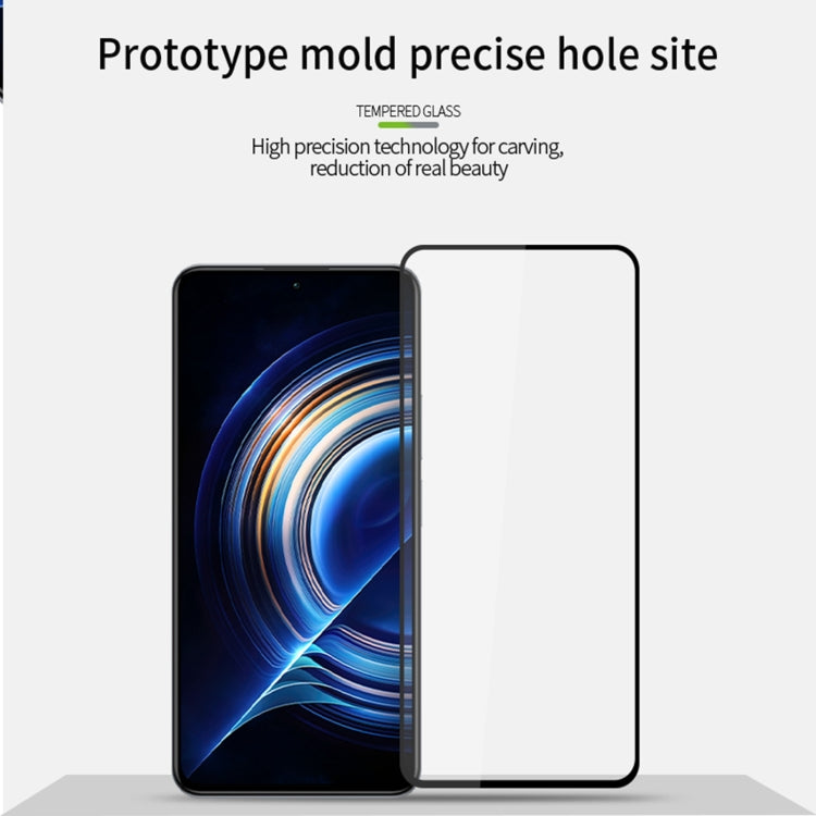 For Xiaomi Redmi K60 Ultra MOFI 9H 2.5D Full Screen Tempered Glass Film(Black) -  by MOFI | Online Shopping UK | buy2fix