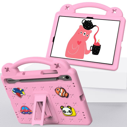 For Samsung Galaxy Tab S9 X710/X716B Handle Kickstand Children EVA Shockproof Tablet Case(Pink) - Galaxy Tab S9 Cases by buy2fix | Online Shopping UK | buy2fix