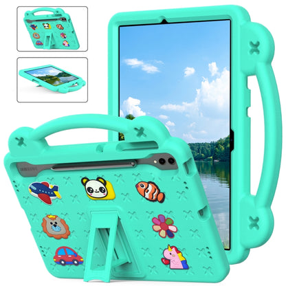 For Samsung Galaxy Tab S10+12.4 X820 Handle Kickstand Children EVA Shockproof Tablet Case(Mint Green) - Tab S10+ Cases by buy2fix | Online Shopping UK | buy2fix