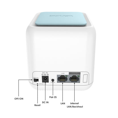 WAVLINK WN535M1 WiFi Wireless Routers 11AC AC1200 Mesh Wireless Repeater Signal Extender, Plug:UK Plug - Wireless Routers by WAVLINK | Online Shopping UK | buy2fix