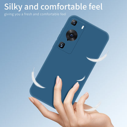 For Huawei P60 / P60 Pro PINWUYO Sense Series Liquid Silicone TPU Phone Case(Blue) - Huawei Cases by PINWUYO | Online Shopping UK | buy2fix