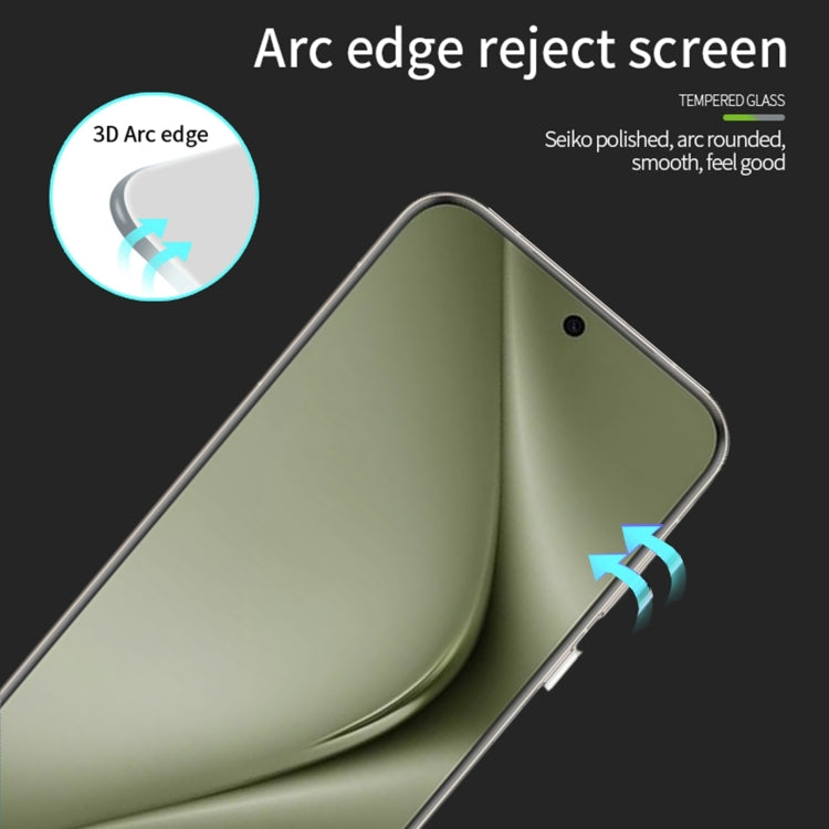 For Huawei Pura 70 Pro /70 Pro+ / 70 Ultra PINWUYO 9H 3D Hot Bending Tempered Glass Film(Black) - Huawei Tempered Glass by PINWUYO | Online Shopping UK | buy2fix