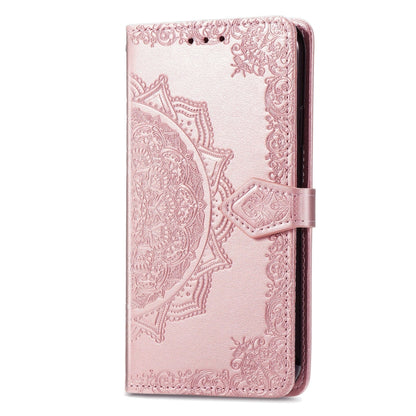 For Xiaomi Redmi K70 Pro Mandala Flower Embossed Leather Phone Case(Rose Gold) - K70 Pro Cases by buy2fix | Online Shopping UK | buy2fix