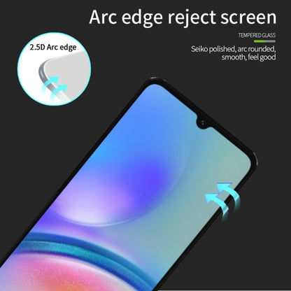 For Samsung Galaxy A05 MOFI 9H 2.5D Full Screen Tempered Glass Film(Black) - Galaxy Tempered Glass by MOFI | Online Shopping UK | buy2fix