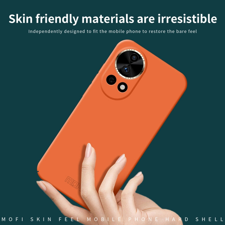 For Huawei nova 12 MOFI Qin Series Skin Feel All-inclusive PC Phone Case(Orange) - Huawei Cases by MOFI | Online Shopping UK | buy2fix