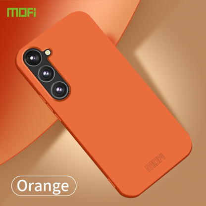 For Samsung Galaxy S23 FE 5G MOFI Qin Series Skin Feel All-inclusive PC Phone Case(Orange) - Galaxy Phone Cases by MOFI | Online Shopping UK | buy2fix