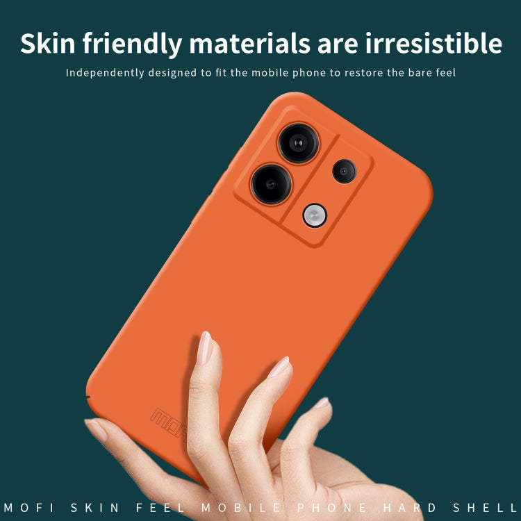 For Xiaomi Redmi Note 13 MOFI Qin Series Skin Feel All-inclusive PC Phone Case(Beige) - Note 13 Cases by MOFI | Online Shopping UK | buy2fix