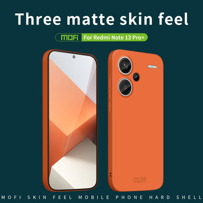 For Xiaomi Redmi Note 13 Pro+ MOFI Qin Series Skin Feel All-inclusive PC Phone Case(Orange) - Note 13 Pro+ Cases by MOFI | Online Shopping UK | buy2fix