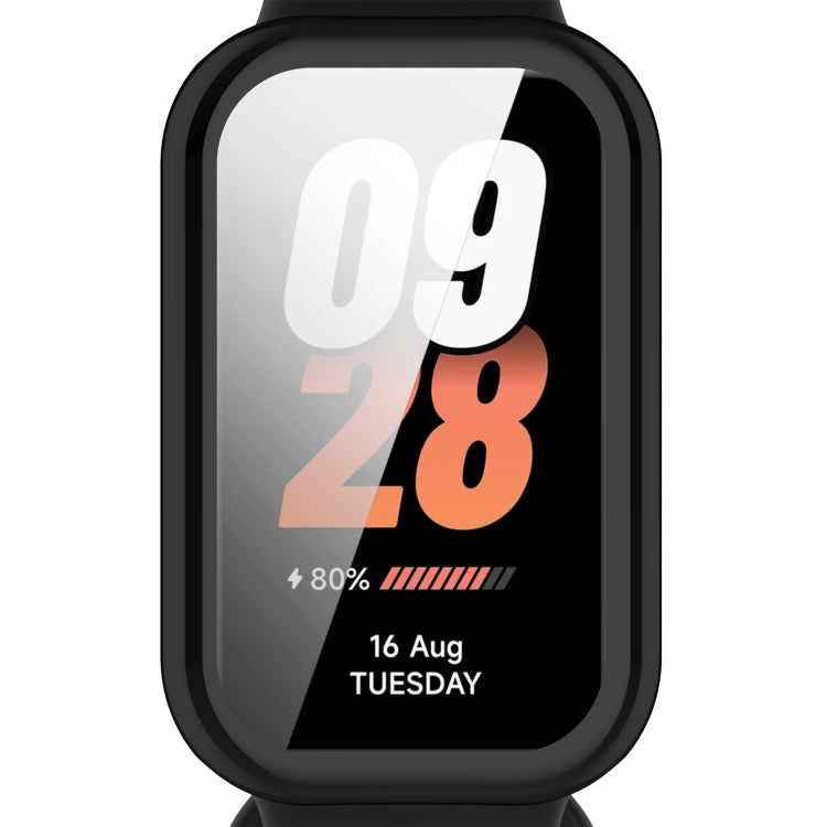 For Xiaomi Smart Band 8 Active Full Package TPU Electroplated Watch Protective Case(Black) - Watch Cases by buy2fix | Online Shopping UK | buy2fix