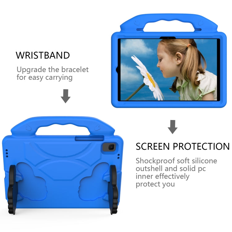 For Samsung Galaxy Tab S6 Lite 2024 Thumb Bracket EVA Shockproof Tablet Case(Blue) - Other Galaxy Tab PC by buy2fix | Online Shopping UK | buy2fix
