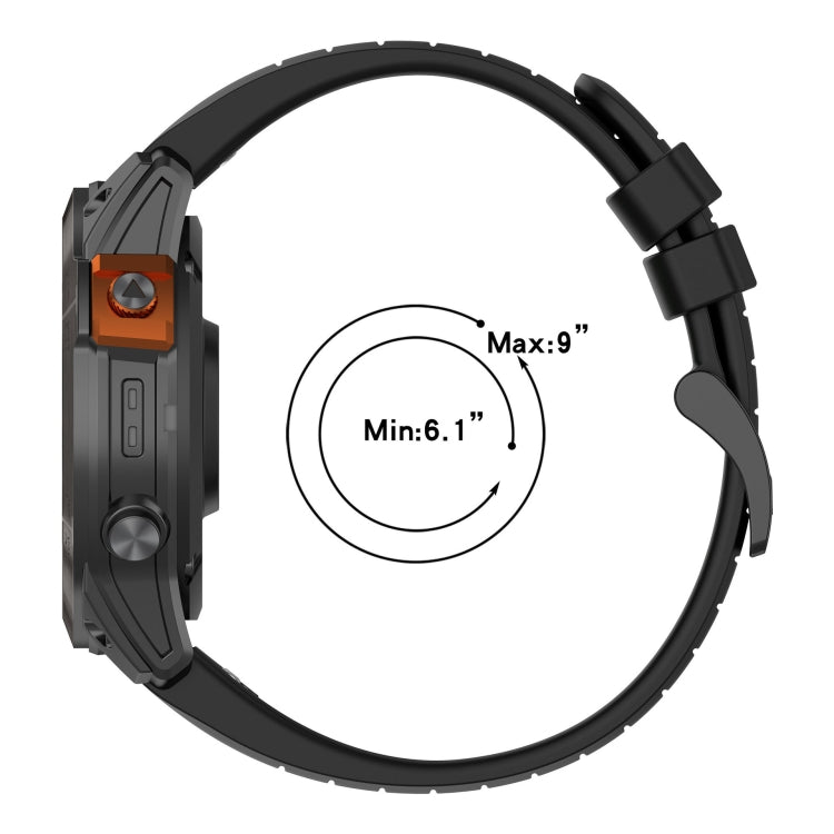 For Garmin MARQ Aviator Gen 2 22mm Quick Release Silicone Watch Band(Dark Blue) - Watch Bands by buy2fix | Online Shopping UK | buy2fix