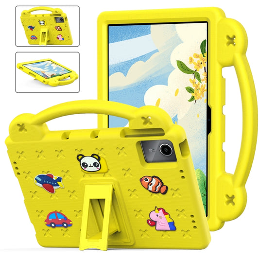 For Lenovo Tab M11 / Xiaoxin Pad 2024 Handle Kickstand Children EVA Shockproof Tablet Case(Yellow) - Lenovo by buy2fix | Online Shopping UK | buy2fix