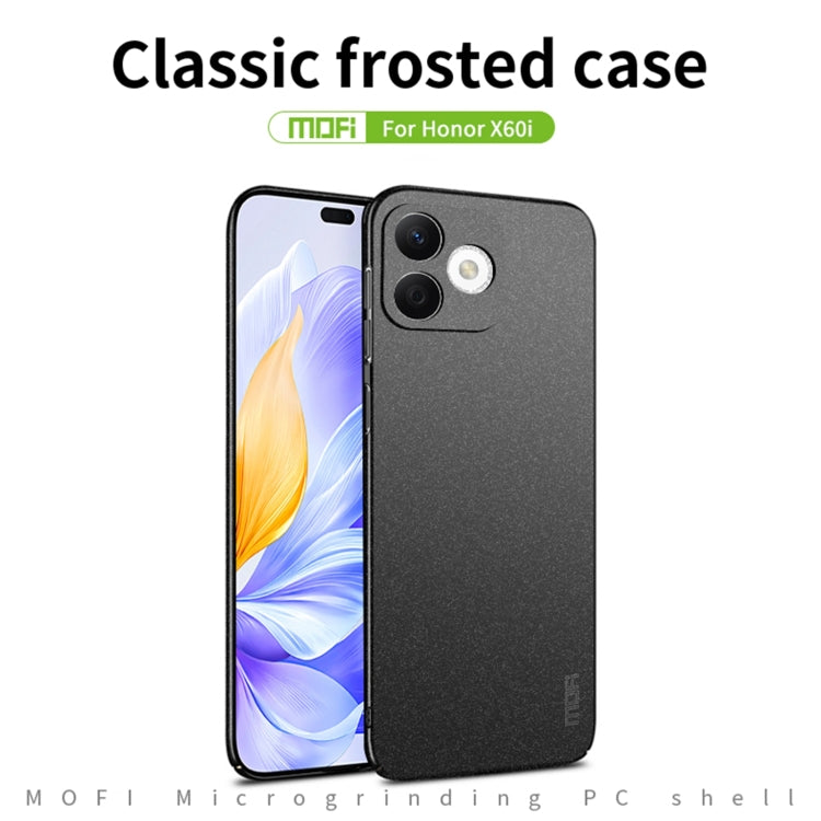 For Honor X60i MOFI Fandun Series Frosted PC Ultra-thin All-inclusive Phone Case(Black) - Honor Cases by MOFI | Online Shopping UK | buy2fix