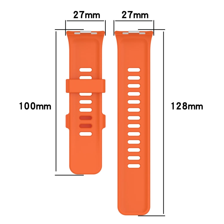 For Redmi Watch 4 Solid Color Silicone Sports Watch Band(White) - Watch Bands by buy2fix | Online Shopping UK | buy2fix