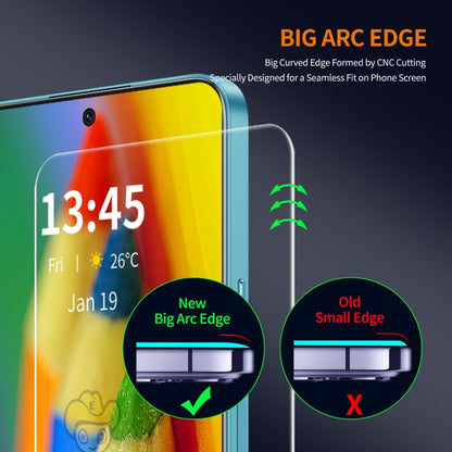 For Huawei Nova 13 5pcs ENKAY 9H Big Arc Edge High Aluminum-silicon Tempered Glass Film - Huawei Tempered Glass by ENKAY | Online Shopping UK | buy2fix