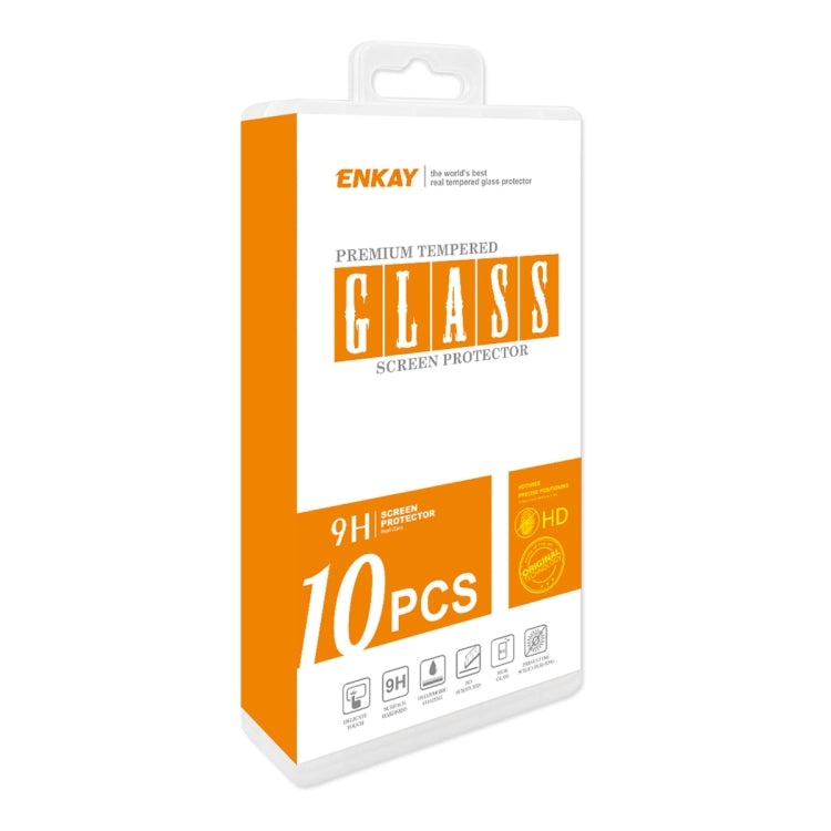 For Honor 300 10pcs ENKAY 9H Big Arc Edge High Aluminum-silicon Tempered Glass Film - Honor Tempered Glass by ENKAY | Online Shopping UK | buy2fix