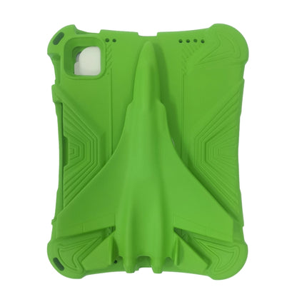 For iPad Pro 11 2024 360 Rotation Aircraft Holder EVA Shockproof Tablet Case(Green) - iPad Pro 11 2024 Cases by buy2fix | Online Shopping UK | buy2fix