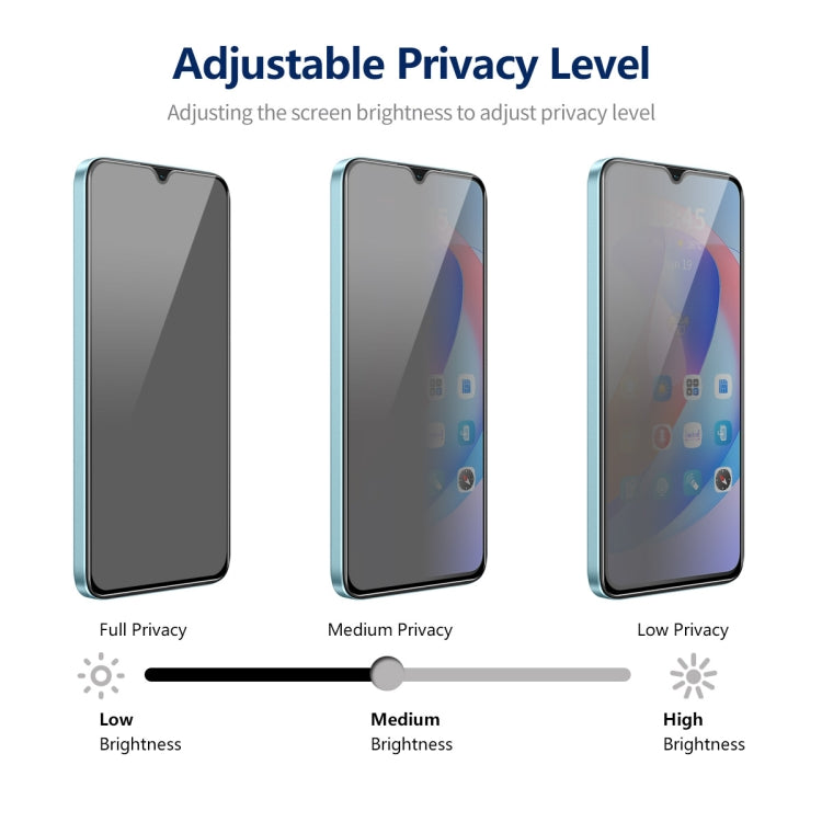 For Samsung Galaxy A24 5G 5pcs ENKAY Hat-Prince 360 Degree Anti-peeping Privacy Full Screen Tempered Glass Film - Galaxy Tempered Glass by ENKAY | Online Shopping UK | buy2fix