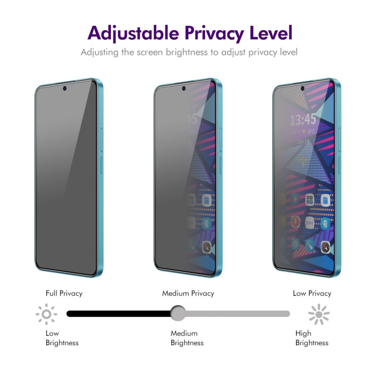 For Motorola Moto G Play 2024 ENKAY Hat-Prince 28 Degree Anti-peeping Privacy Tempered Glass Film - Motorola Tempered Glass by ENKAY | Online Shopping UK | buy2fix