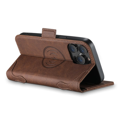 For iPhone 12 / 12 Pro SUTENI J07 Multifunctional Horizontal Flip Magsafe Leather Phone Case(Brown) - iPhone 12 / 12 Pro Cases by Suteni | Online Shopping UK | buy2fix